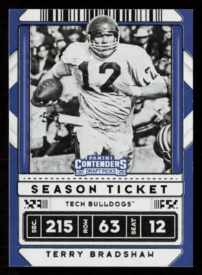 2020 Panini Contenders Draft Picks #94 Terry Bradshaw Louisiana Tech Bulldogs - Image 1 of 2