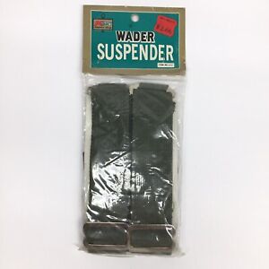 Vintage Kmart Wader Suspenders Adjustable Metal Clasps Hunting Fishing 