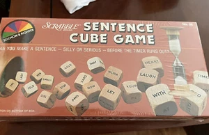 SCRABBLE SENTENCE CUBE Word Dice Game Selchow & Righter - NEW SEALED - Picture 1 of 3