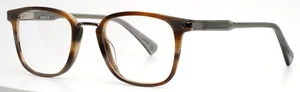 JOHN VARVATOS VJV423 Brown Horn Mens Square Full Rim Eyeglasses 49-23-145 B:41 - Picture 1 of 15