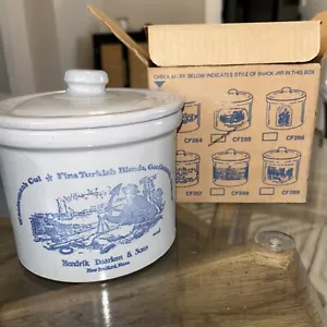 Vintage Collectible Crock Stoneware By Western CF285 Snack Jar Original Box - Picture 1 of 15