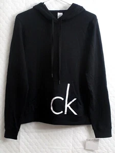 Calvin Klein *NWT Women's L Black Soft Hoodie LS w/ Kangaroo Pocket MSRP $108.00 - Picture 1 of 6