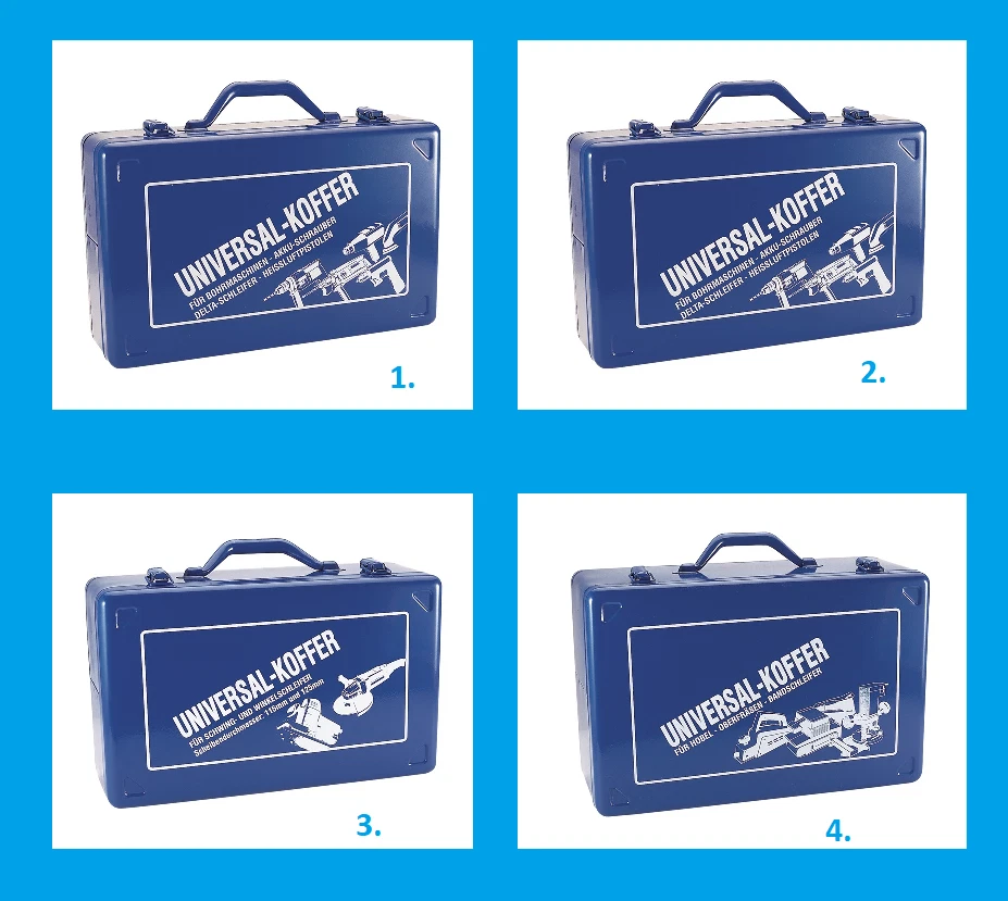 PROMAT Maschinenkoffer für Stichsäge,Kreissäge,Winkelschleifer,Schwingschleifer univ.