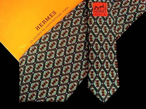 HERMÈS Cravatta uomo HERMES Francia vera seta cravatta abito classico lusso multicolore Y331