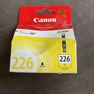 Genuine Canon 226Y Yellow Ink Cartridge CLI-226Y Chromalife 100 Plus New - Picture 1 of 5