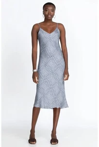 Johnny Was Workshop Sz Large Vendom Geometric Midi Slip Dress Boho Chic ~ $225 - Picture 1 of 4