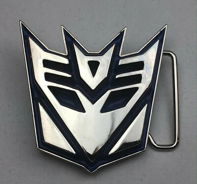 Transformers c2008 3d Cromo-Azul Nuevo Hebilla de Cinturón  Foto 1 de 2