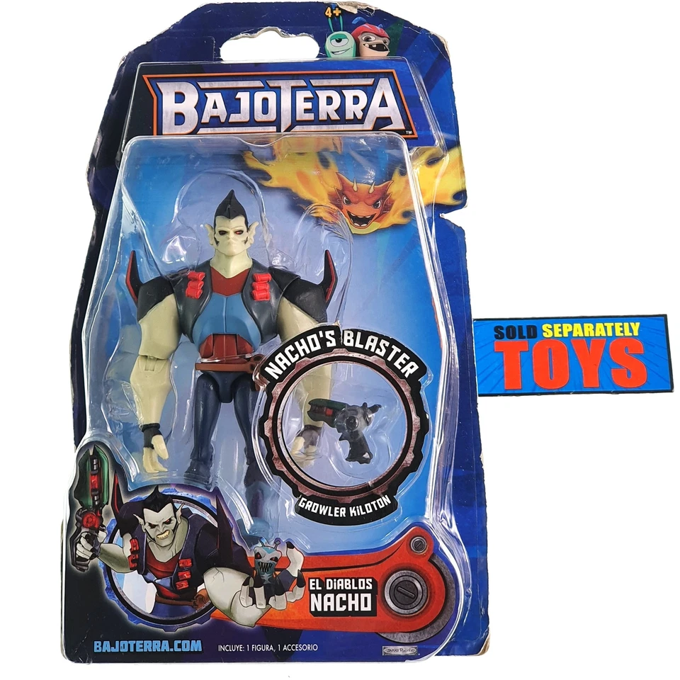 Figura de acción Slugterra EL DIABLOS NACHO BAJOTERRA variante de tarjeta sin usar, en caja nueva sellada Foto 1 de 3