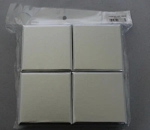 Packet of 4 Silver Small Gift/Jewellery Cardboard Boxes With Lids - Picture 1 of 5