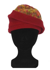 BONNET femme chapeau CELINE ROBERT hiver fabriqué en FRANCE Taille unique rose - Picture 1 of 5