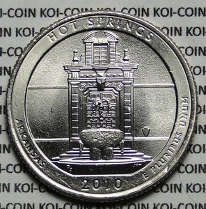 BU UNC US 2010 D Hot Spring America the Beautiful ATB parks quarter 25 cent coin - Picture 1 of 2