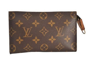 Authentic Louis Vuitton Monogram Pouch For Bucket PM LV Junk 8982M - Picture 1 of 10
