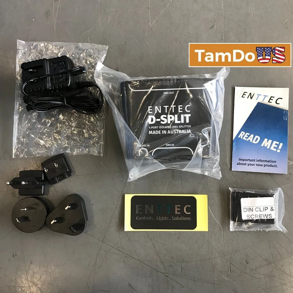 Enttec D-Split 70578, 4 Port DMX Isolated Splitter Repeater - Image 1 of 4