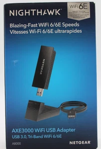 Adaptador USB 3.0 NETGEAR Nighthawk WiFi 6 o 6E (A8000) - Imagen 1 de 9