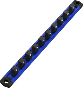 Workpro Magnetischer Steckschlüssel-Organizer, 3/8 Zoll Antrieb Aluminiumlegierung Steckschlüsselschiene, Er - Bild 1 von 12