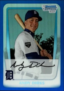 2011 Bowman Chrome Prospects Blue Refractors #BCP216 Andy Dirks /150 - Picture 1 of 2