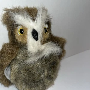 Vintage Great Horned Owl Plush Stuffed Raptor Bird 6” - Picture 1 of 8