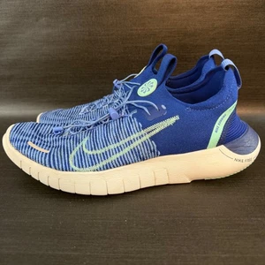Nike Free RN Flyknit Next Nature Mens size 8.5 Running Blue White Shoes - Picture 1 of 11