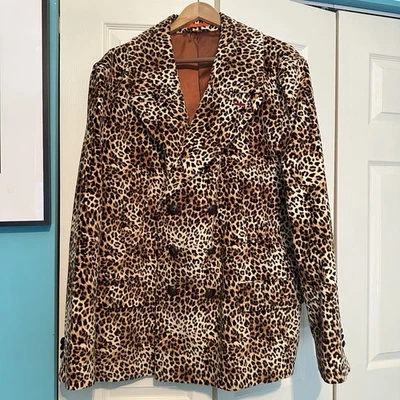 Blazer Tallia Hombre Leopardo Doble Pecho Talla XL Foto 1 de 4