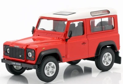 LAND ROVER Defender - red / white - Cararama 1:43 - Photo 1/4