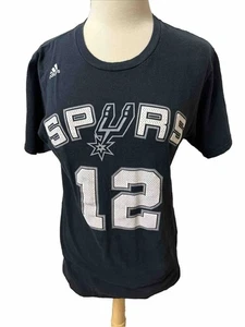 ADIDAS Go To Tee Aldridge#1s Size M Black T-Shirt NBA Cotton - Picture 1 of 4