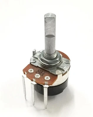 PC285, Philmore 1 Meg Ohm Linear Taper Potentiometer w/Switch 24mm 1/4" D Shaft - Image 1 of 2