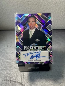 2022 Leaf Pop Century Signatures Purple Cracked Ice Tommy Hilfiger #3/15. - Picture 1 of 2