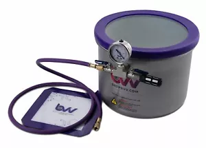 BVV Best Value Vacs 3 Gallon Wide Stainless Steel Side Mount Vacuum Chamber - Picture 1 of 1