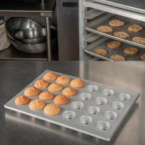 Carlisle Heavy Duty MiniMuffin Cupcake Pan (24) 1 3/4 oz Cup, Aluminized Steel - Picture 1 of 1