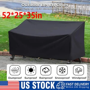Heavy Duty Patio Bench Loveseat Cover Waterproof Outdoor Lawn 2-Seater Furniture - Picture 1 of 12