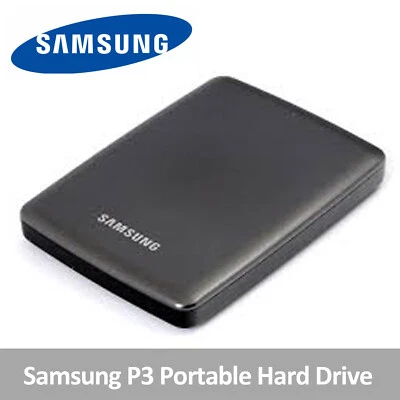 SAMSUNG P3 Portable External Hard USB 3.0 Drive 1TB Black 2.5" Compact Size - Image 1 of 4