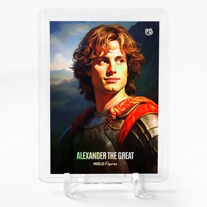 ALEXANDER THE GREAT Smiling Portrait Card 2023 GleeBeeCo Holo Figures #AXSM