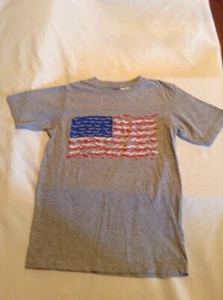 July 4th Size XS Batman shirt DC Comics t shirt flag patriotic bats gray boys - Picture 1 of 3