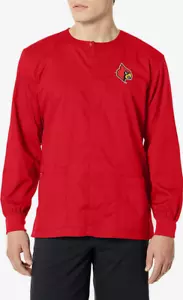WonderWink Unisex University of Louisville Snap Front Scrub Jacket X-Small NWT - Picture 1 of 2