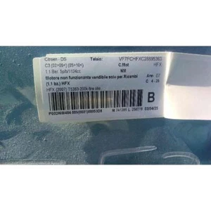 ⭐ MOTOR, DER NICHT FUNKTIONIERT FÜR CITROEN - DS C3 (02-05) (05-10) 1.1 BER - Picture 1 of 4