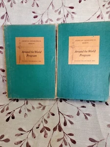 Lot Of 11 Vintage American Geographical Society Around The World Program Books - Imagen 1 de 14