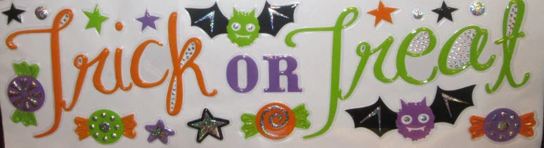 HALLOWEEN wall stickers 20 decals TRICK OR TREAT candy bat cute for kids party - Image 1 of 1