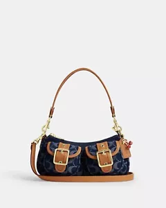 NEW Coach Ashton Baguette Bag In Signature Denim CY700 Limited - Picture 1 of 20