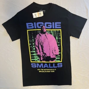 Biggie Smalls Shirt M Size Black Graphic The Notorious B.I.G Pink Brooklyn NY - Picture 1 of 4