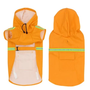 Dog Raincoat Jacket Snow-Proof Rain Coat Vest Adjustable Waterproof Windproof - Picture 1 of 16