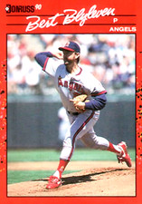 1990 Donruss #331 Bert Blyleven No Period After Inc California Angels HOF