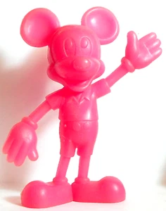 Vintage 1970er Jahre Disney Marx Pink Mickey Maus Kunststofffigur - Bild 1 von 4
