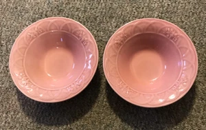 Bordello Pinheiro Pink Soup Bowls (2) Portugal 6 Inch Dia. - Picture 1 of 2