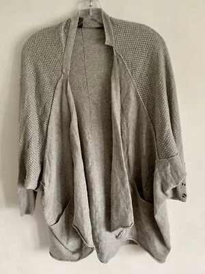 LUMIERE GRIS MANGA LARGA VISCOSA LANA CÁRDIGAN SUÉTER JERSEY TALLA: MEDIANO Foto 1 de 4