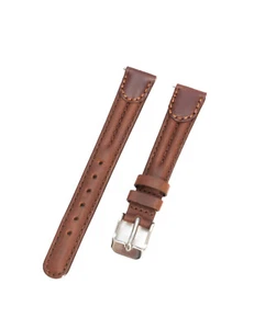 Timex Women's 14mm Oil-Tanned Brown Leather Military Style Rugged Watch Band - Picture 1 of 5