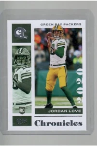 JORDAN LOVE ROOKIE 2020 PANINI CHRONICLES FOOTBALL - Picture 1 of 2