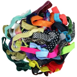 10 Stretch HEADBANDS elastic hair holders ties ponytail bracelets emi bella jay - Picture 1 of 7