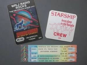 Jefferson Starship Konzertkarte UNBENUTZT Ticketron 30. Juni 1981 + Pass & Sticke - Bild 1 von 1