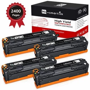 4 PK Premium CB540A 125A Black Toner Cartridge for HP LaserJet CP1210 CM1312 MFP - Picture 1 of 6