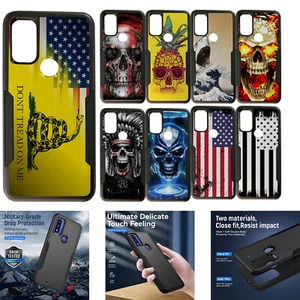 For [Moto G Power (2022)][DUAL TACTICAL][Hybrid Two Piece Case] Black Case - Picture 1 of 53